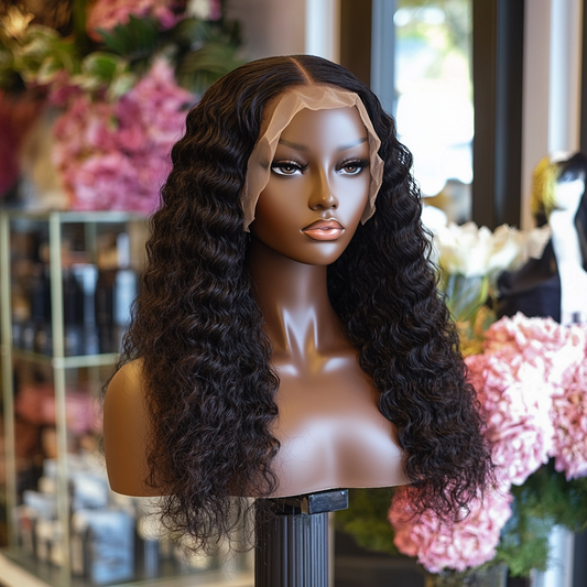 Virgin Deep Wave Lace Wig