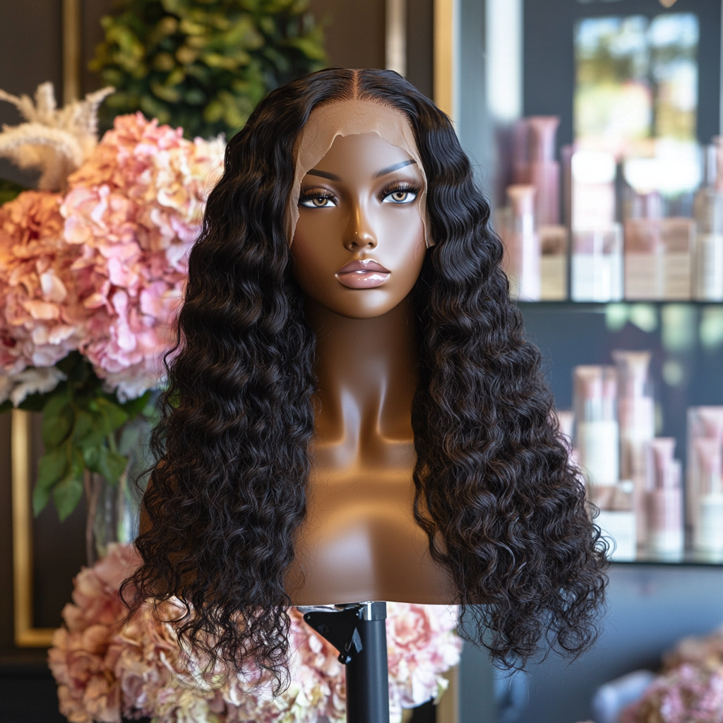 Virgin Deep Wave Lace Wig